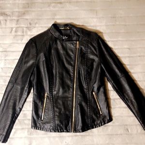 Black Faux Leather Jacket